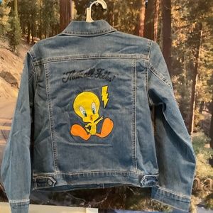 Jean Jacket, size 10-12, Looney Tunes